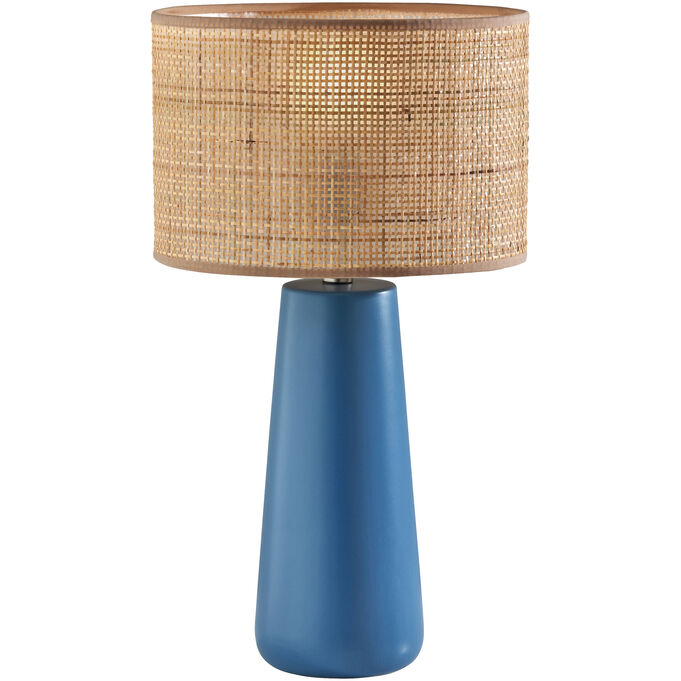 Adesso | Sheffield Blue Table Lamp