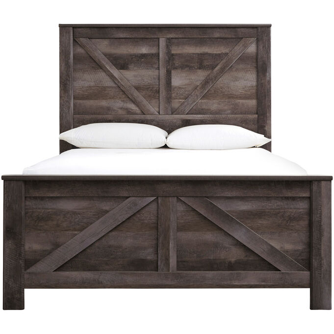 Wynnlow Gray Queen Panel Bed