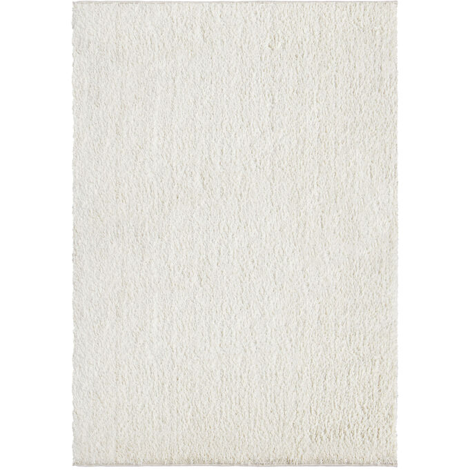 Orian Rugs , Cotton Tail Solid White 7x10 Area Rug