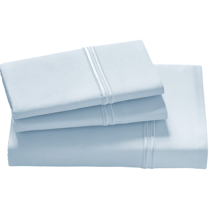 Elements Light Blue Queen Tencel Pillowcases