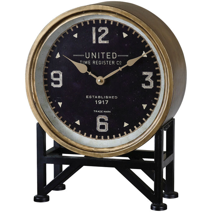 Uttermost , Shyam Brass Table Clock