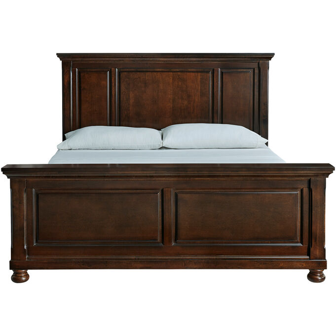 Ashley Furniture | Porter Rustic Brown King Panel Bed