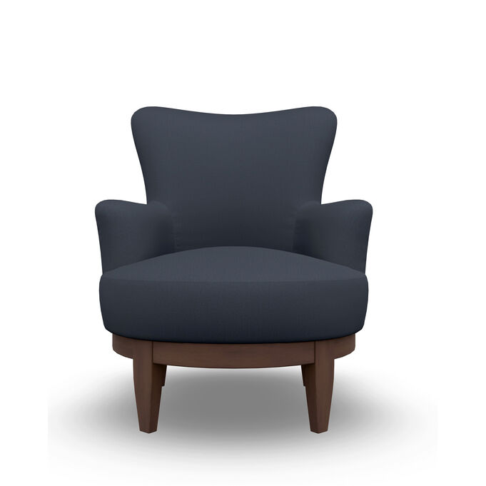 Best Home Furnishings | Justine Indigo Swivel Chair