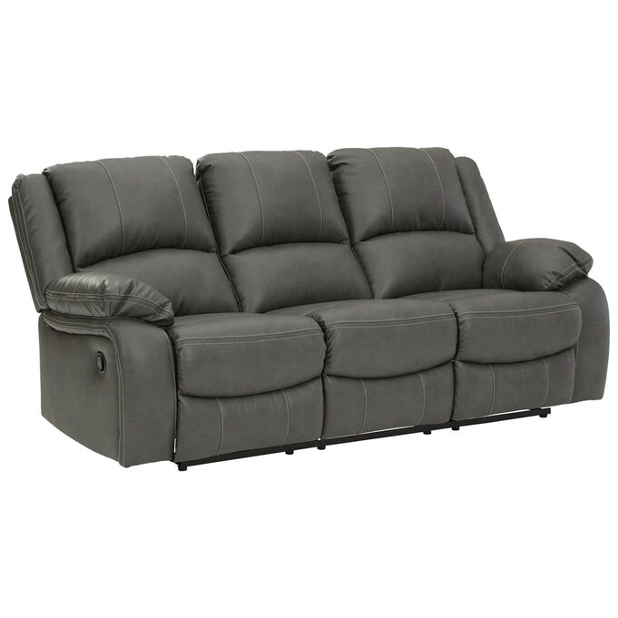 Ashley Furniture | Calderwell Gray Reclining Sofa