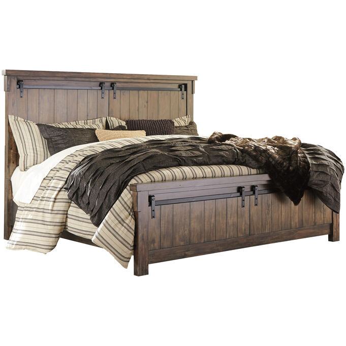 Ashley Furniture , Lakeleigh Brown King Panel Bed