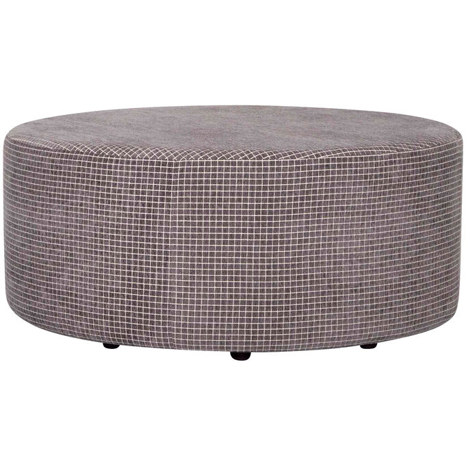 Franklin | Foster Charcoal Round Accent Ottoman