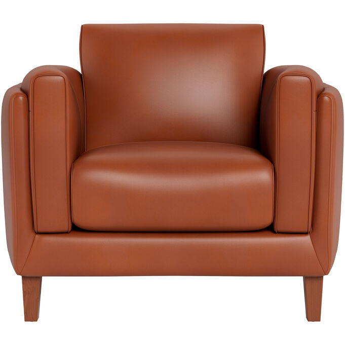 Amax Leather , Pacer Cinnamon Brown Chair