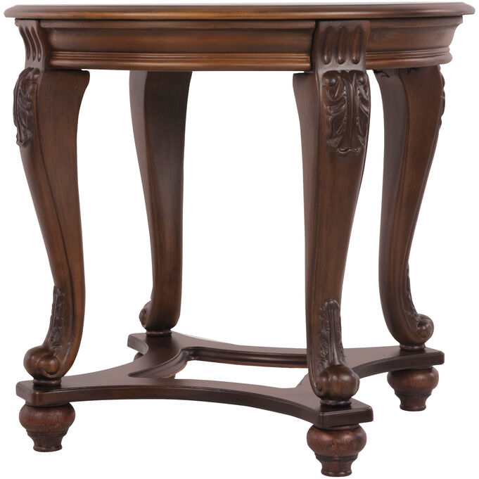 Ashley Furniture , Norcastle Dark Brown End Table