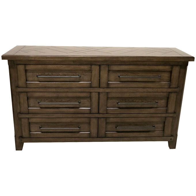Patches Gray Brown Dresser