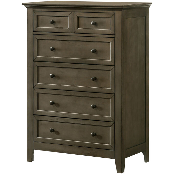 San Mateo Gray Youth 5 Drawer Chest