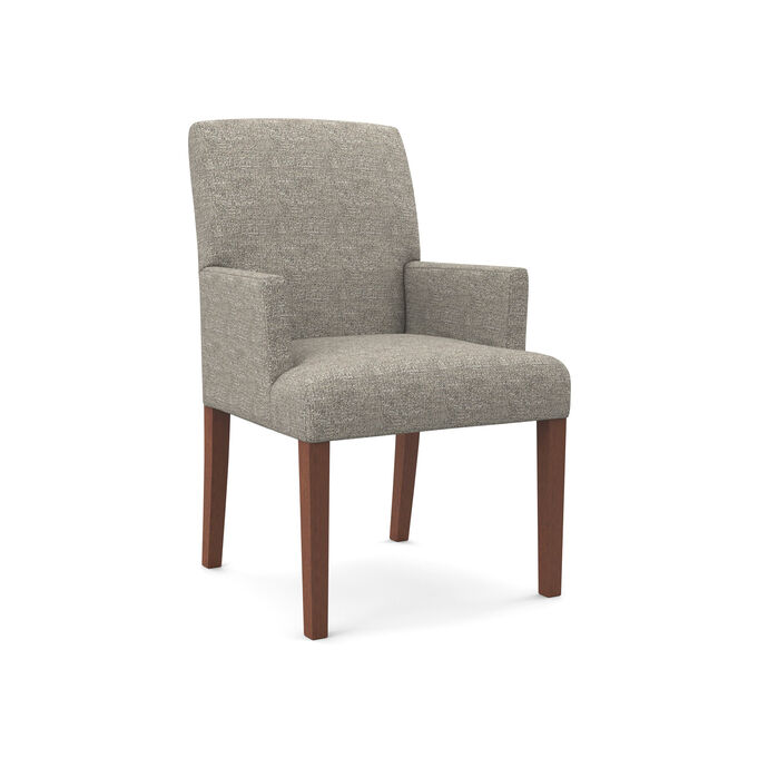 Denai Steel Gray Upholstered Arm Chair
