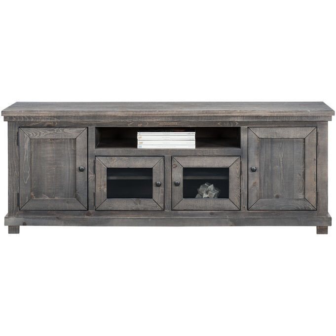 Progressive Furniture | Willow Distressed Gray 74" Console Table