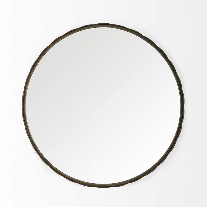 Adelaide Gold Scallop Mirror