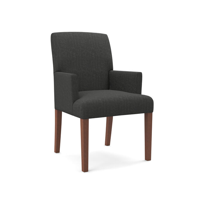 Denai Dark Gray Upholstered Arm Chair