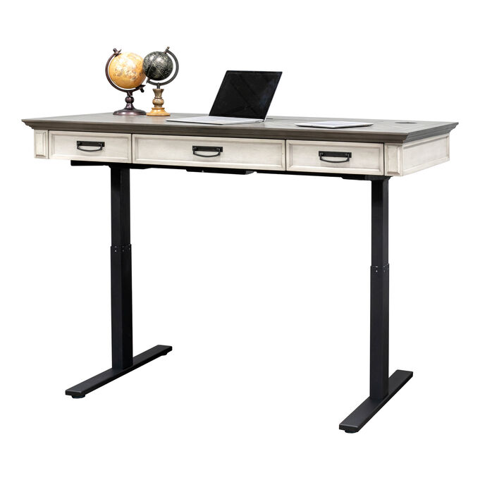 Winston White Sit And Stand Adjustable Desk