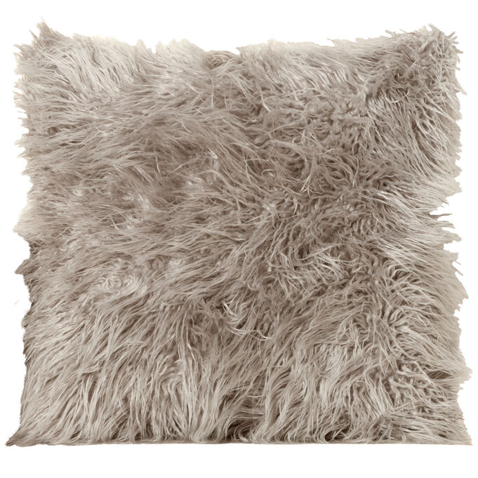 Llama Smoky Quartz 16 Inch Feather Pillow