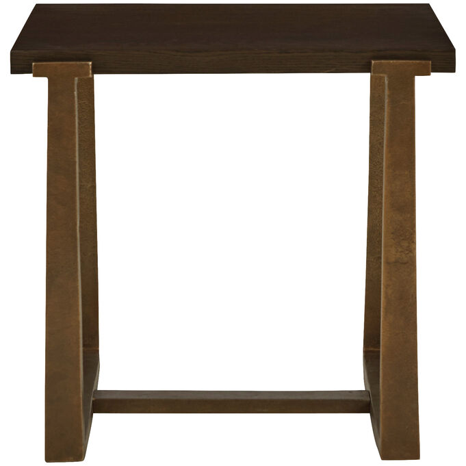 Balintmore Brown Square End Table