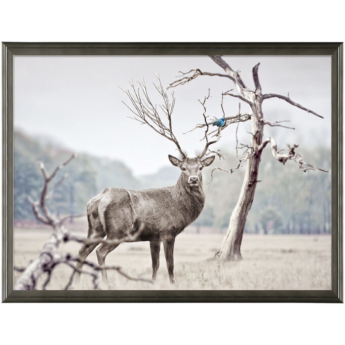 Norhwoods | Alert Deer Wall Art | Brown