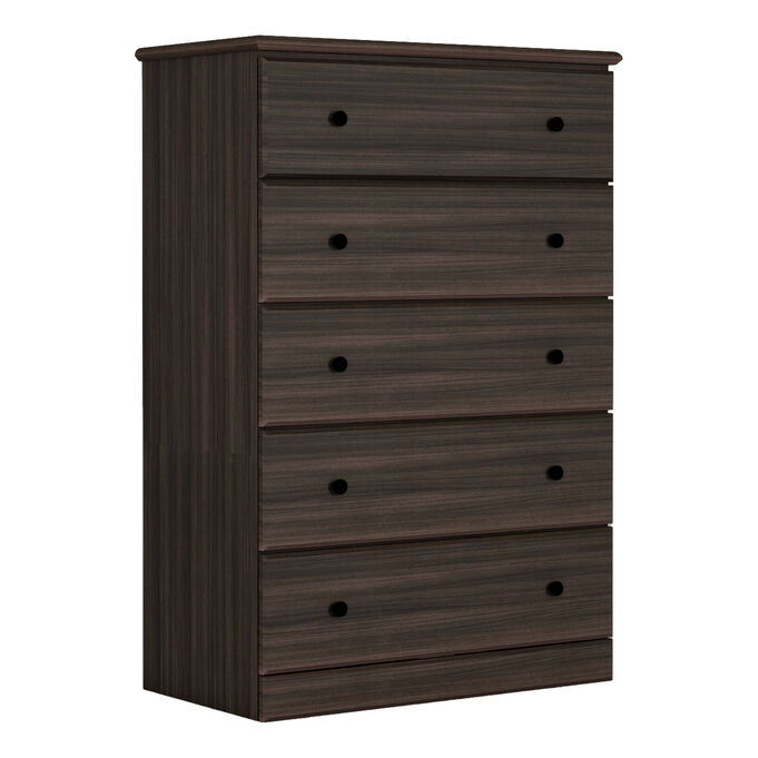 Big Chesters Gray Walnut 5 Drawer Chest