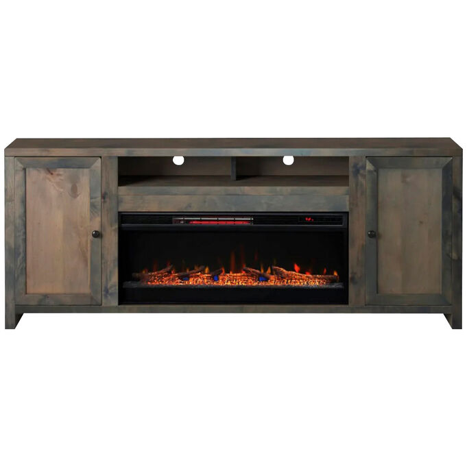 Legends Furniture | Joshua Creek Barnwood 84" Fireplace Console Table