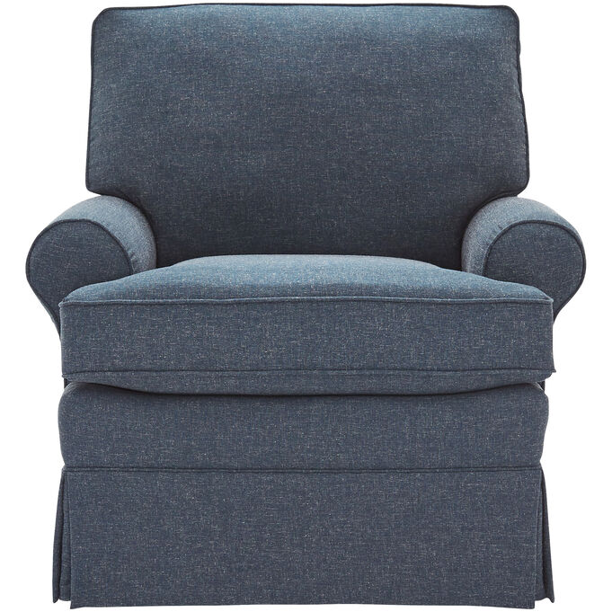 Best Home Furnishings | Quinn Cobalt Swivel Glider Chair