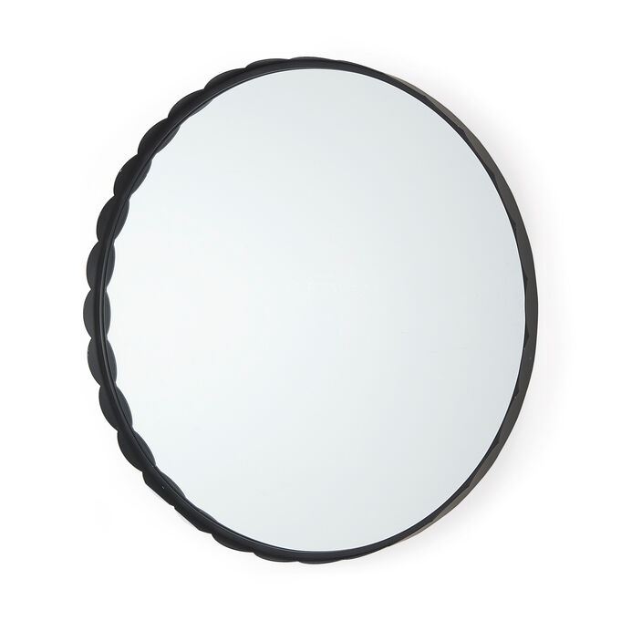 Adelaide Black Scallop Edge Mirror