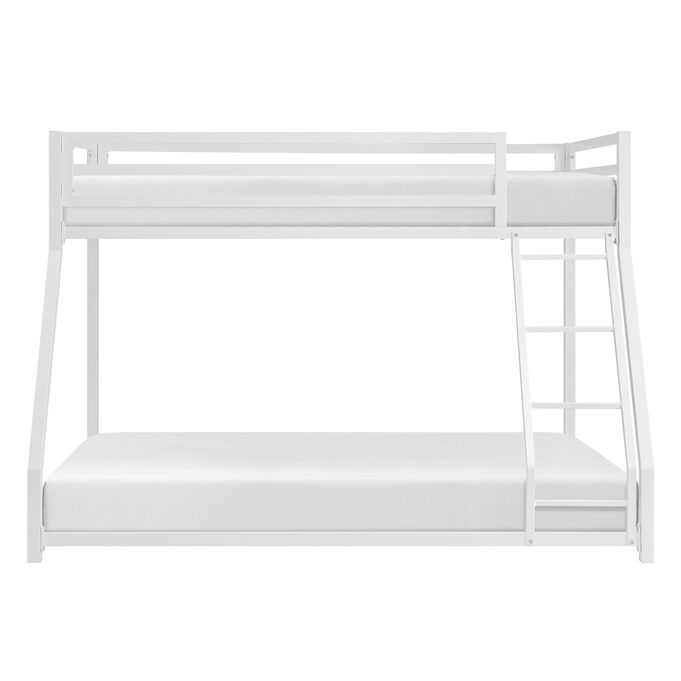 Brooks White Twin Over Full Bunk Bed