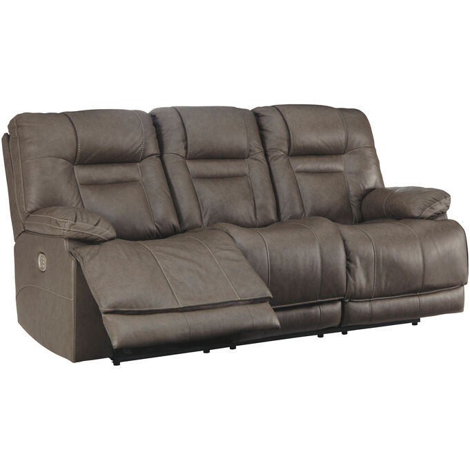 Ashley Furniture | Wurstrow Smoke Power Reclining Sofa