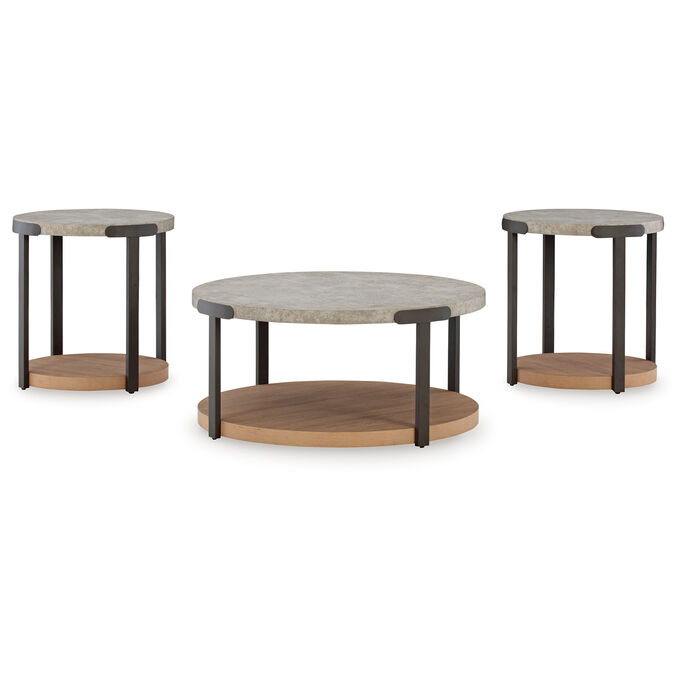 Ashley Furniture | Darthurst Light Brown Set of 3 Occasional Tables