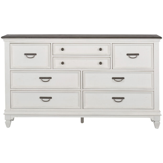 Liberty Furniture | Allyson Park White 8 Drawer Dresser