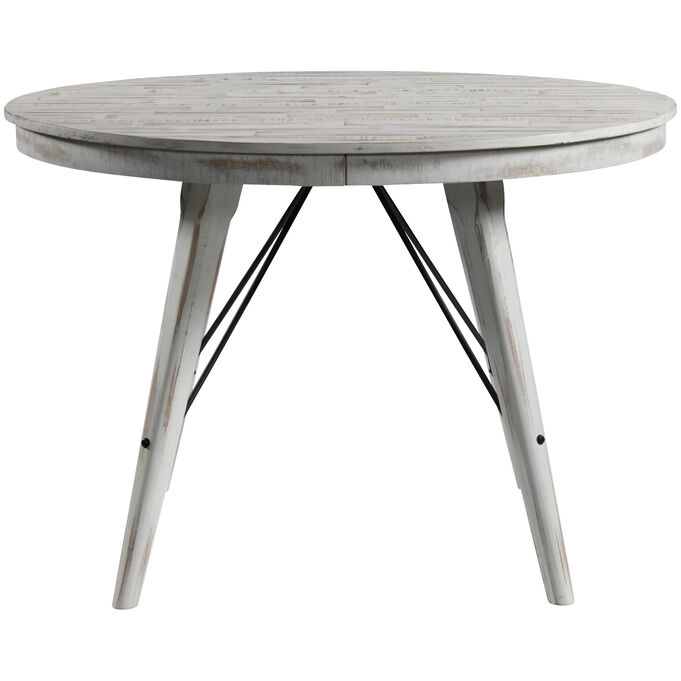 Intercon | Modern Rustic Weathered White Counter Table