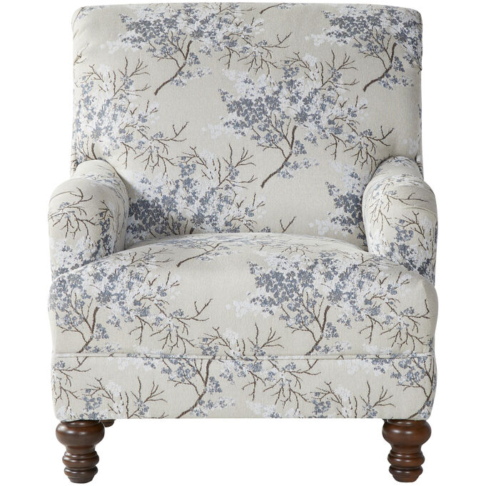 Hughes Furniture , Perspective Cherry Blossom Cornflower Accent Chair