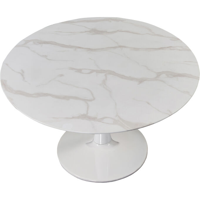 Tulip White 48 Inch Dining Table