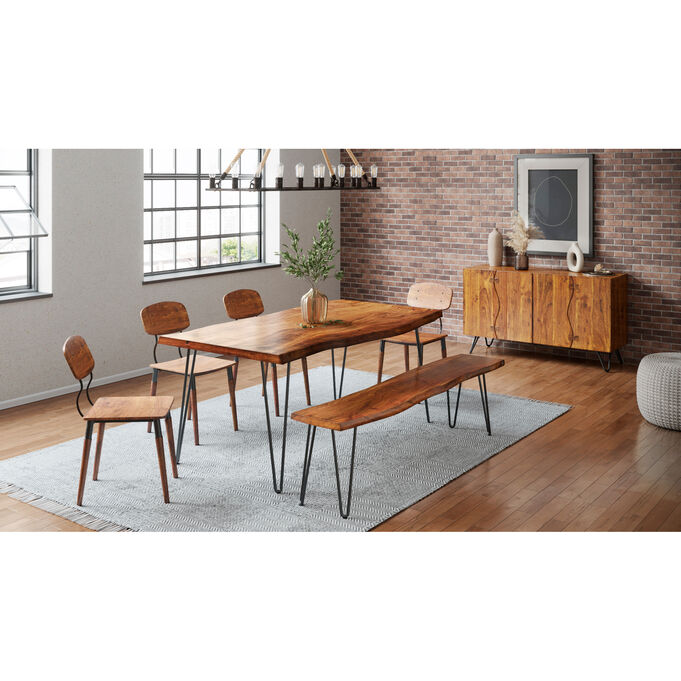 Natures Edge Light Chestnut 79 Inch Dining Table