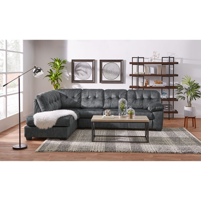 Bellows Gray Left Chaise Sectional