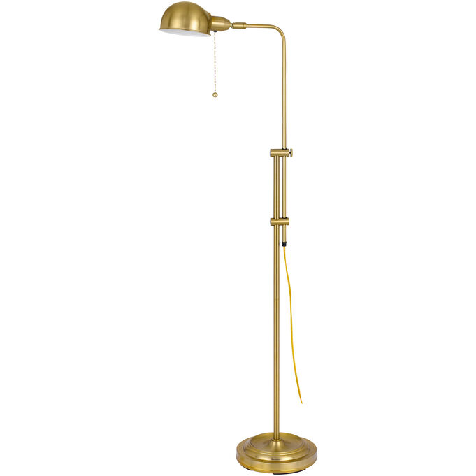 Cal Lighting , Croby Antique Brass Floor Lamp