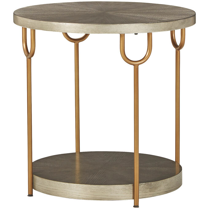 Ashley Furniture | Ranoka Platinum End Table