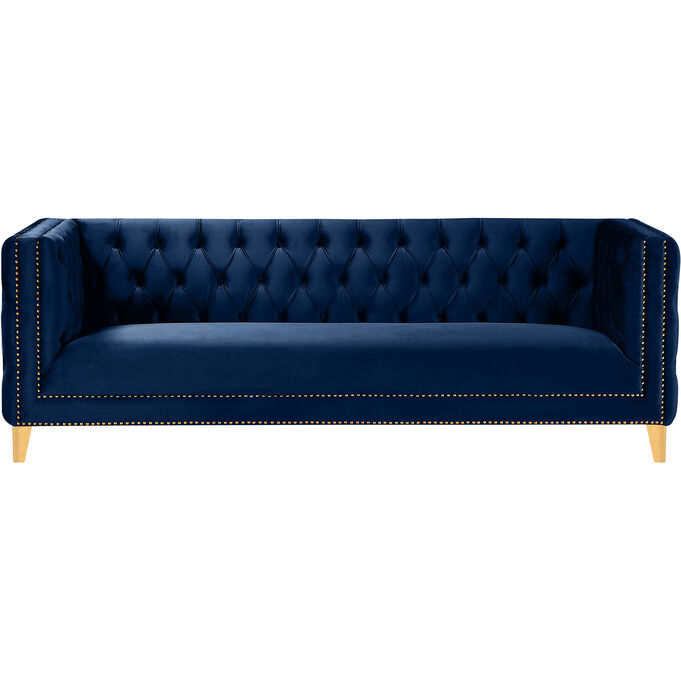 Meridian Furniture , Michelle Navy Sofa