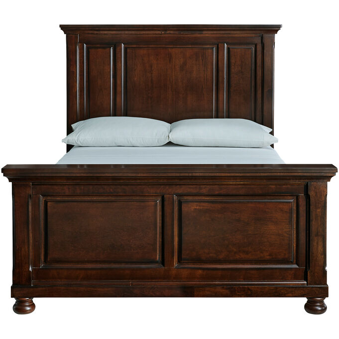 Ashley Furniture | Porter Rustic Brown Queen Panel Bed