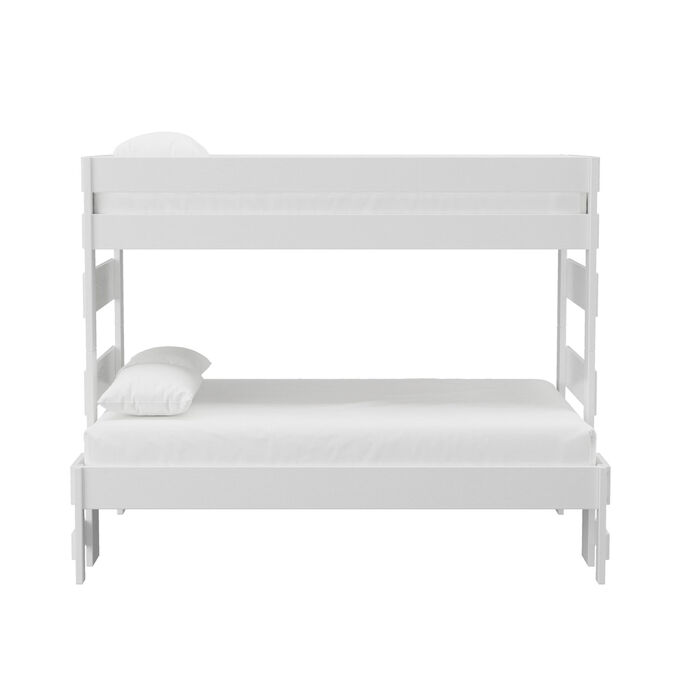 Vista II White Twin over Full Bunk Bed