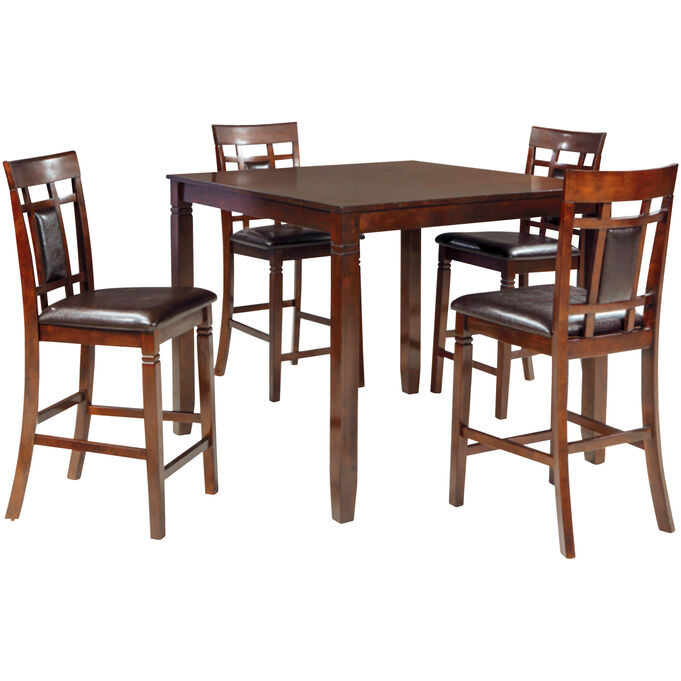 Ashley Furniture | Bennox Brown 5 Piece Counter Dining Set