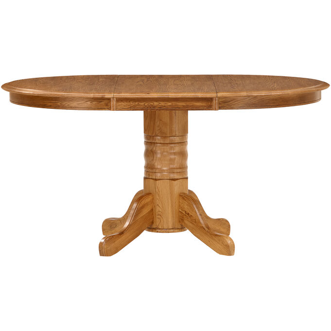 Intercon | Jefferson Chestnut Laminate Pedestal Table