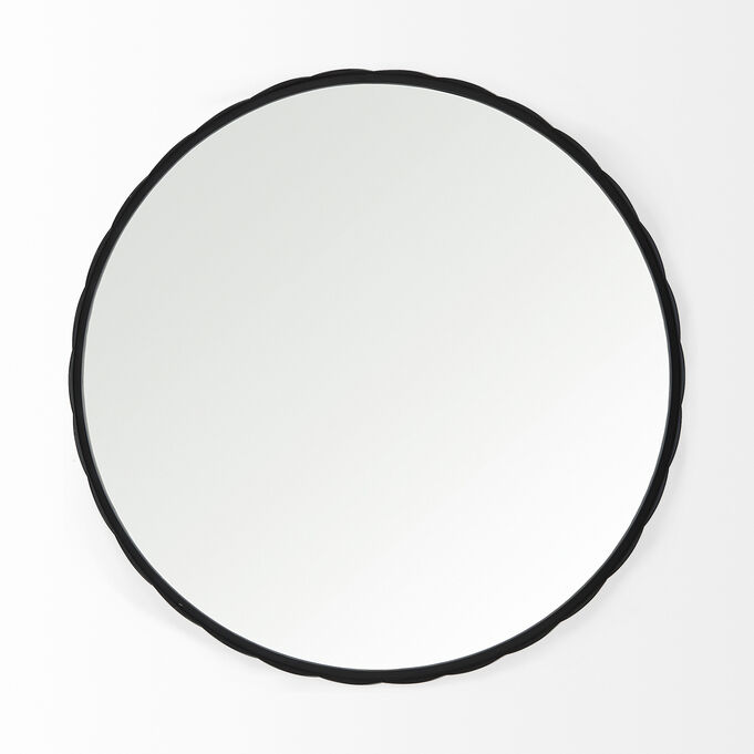 Adelaide Black Scallop Edge Mirror