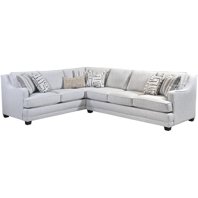 Fusion Furniture , Durango Pewter 2 Piece Right Sofa Sectional