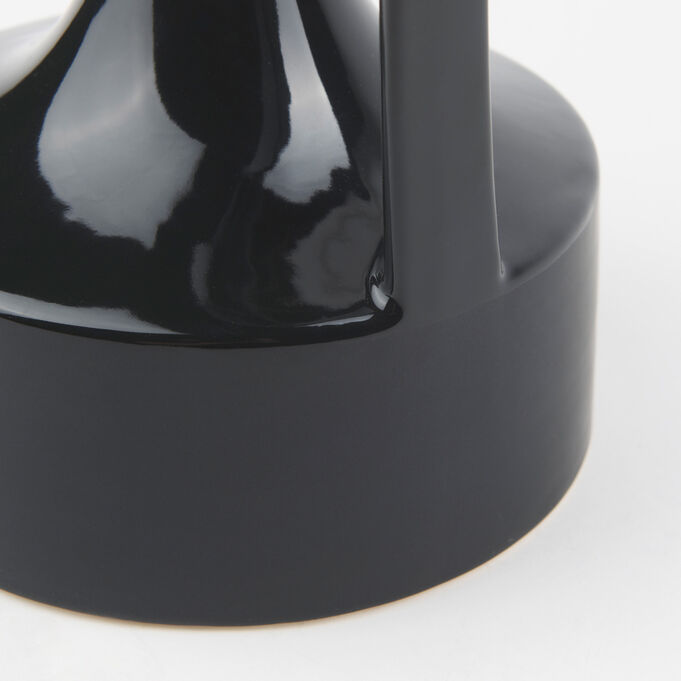 Burton Matte Black Medium Jug Vase