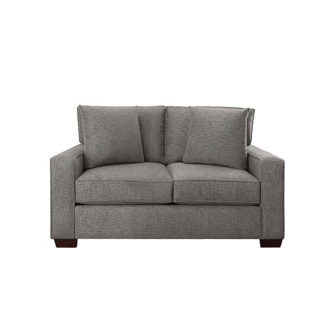 Connections Gunmetal Track Loveseat