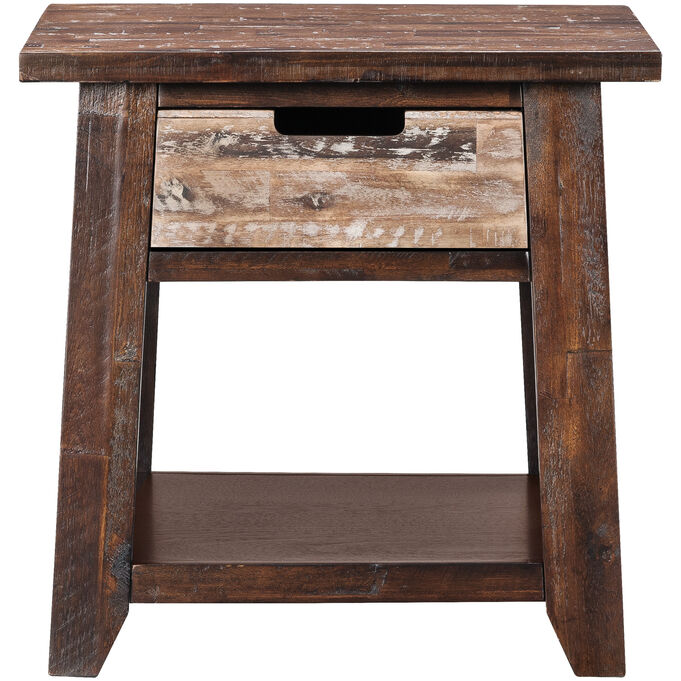Jofran , Painted Canyon Chestnut Accent Table