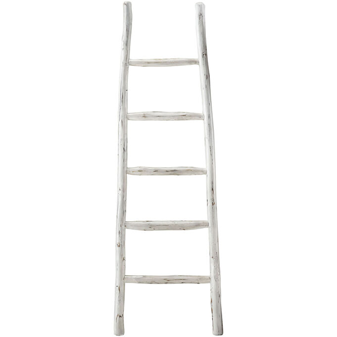 Progressive Furniture , Millie Linen White Blanket Ladder