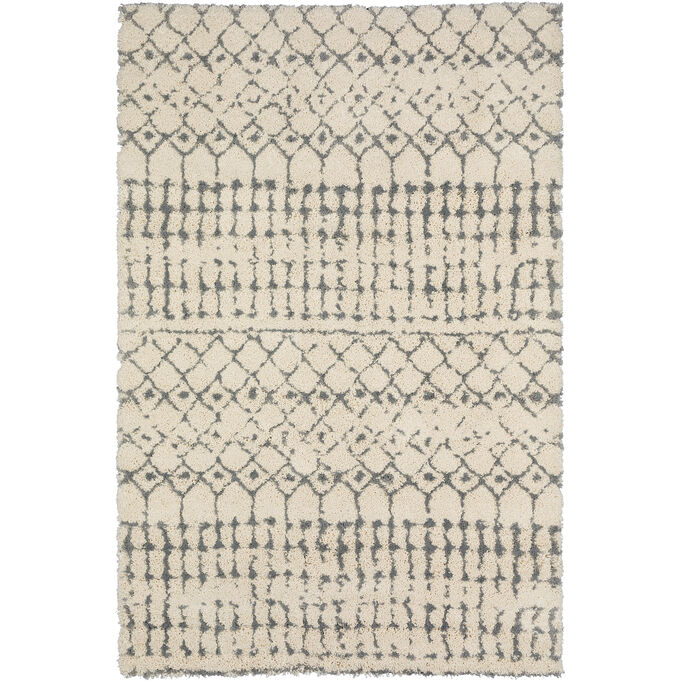 Marquee Ivory And Metal 9x13 Rug