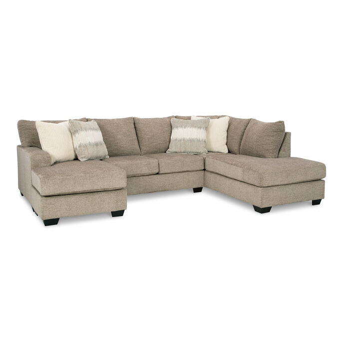 Creswell Stone 2 Piece Left Sofa Chaise Sectional